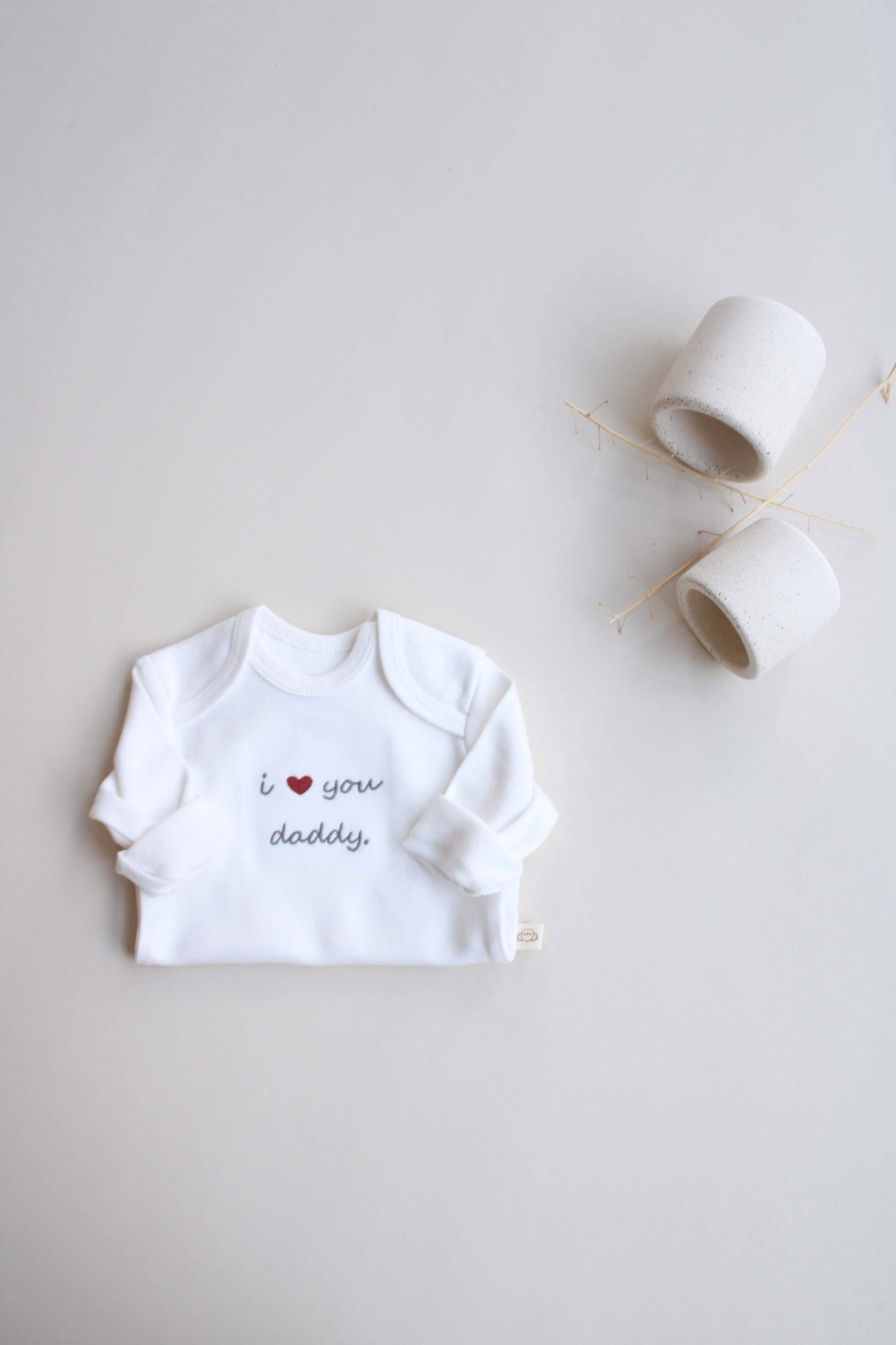 Baby Long Sleeve Bodysuit – 3 Pack (Best Baby, Love you Mommy Daddy)