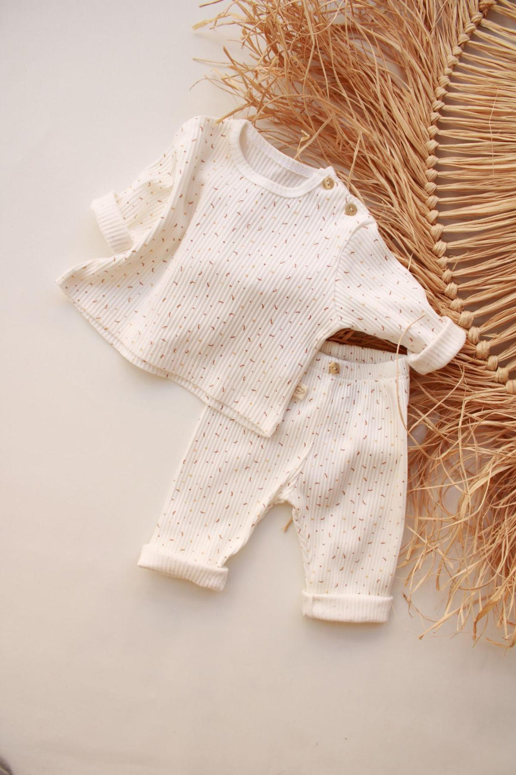 Ribbed Top & Leggings Set (Colorful)