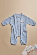 Baby Cotton Romper (Blue)