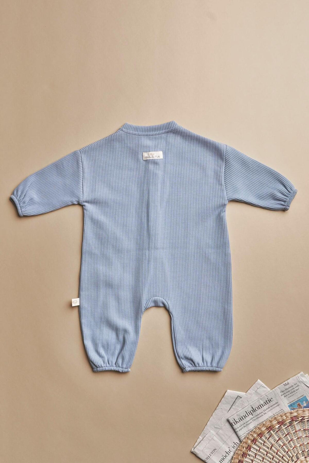 Baby Cotton Romper (Blue)