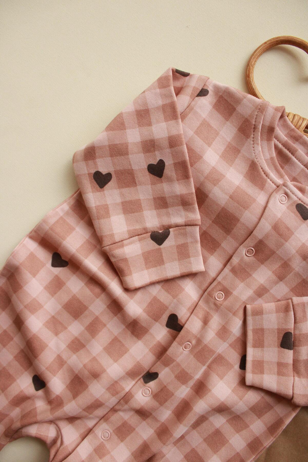 Baby Cotton Romper (Heart)