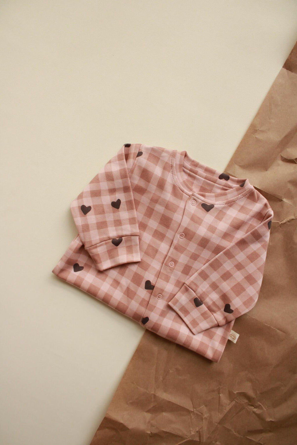 Baby Cotton Romper (Heart)