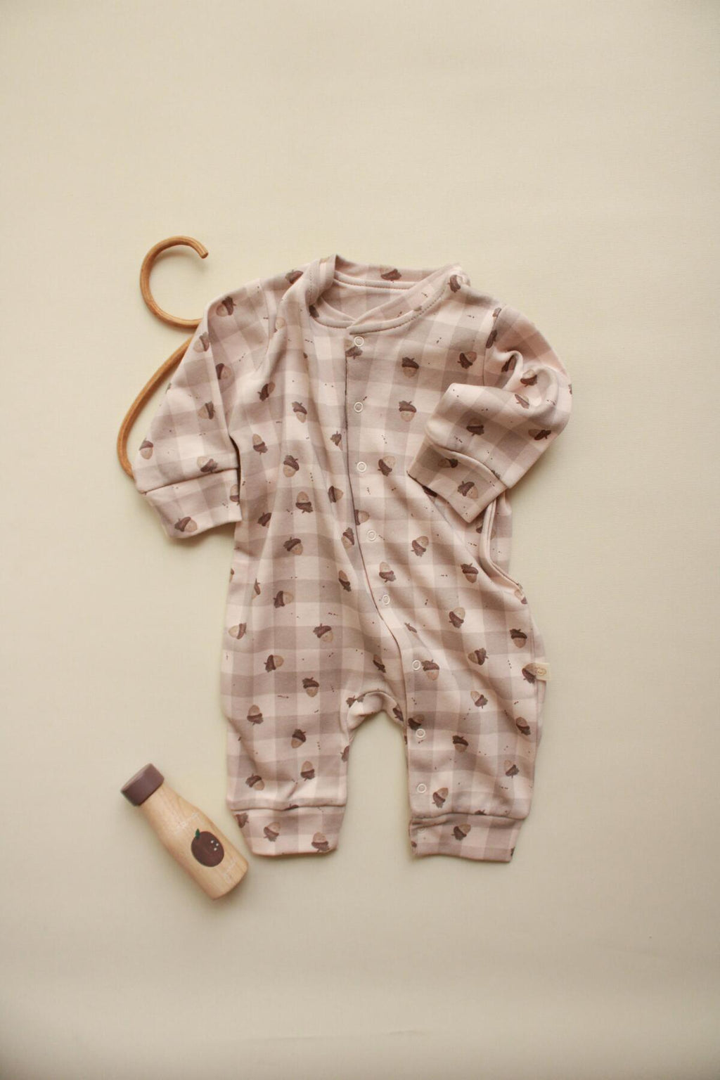 Baby Cotton Romper (Acorn)