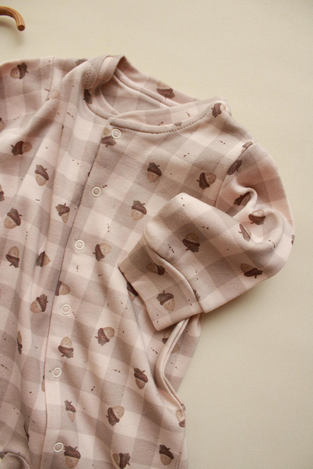 Baby Cotton Romper (Acorn)