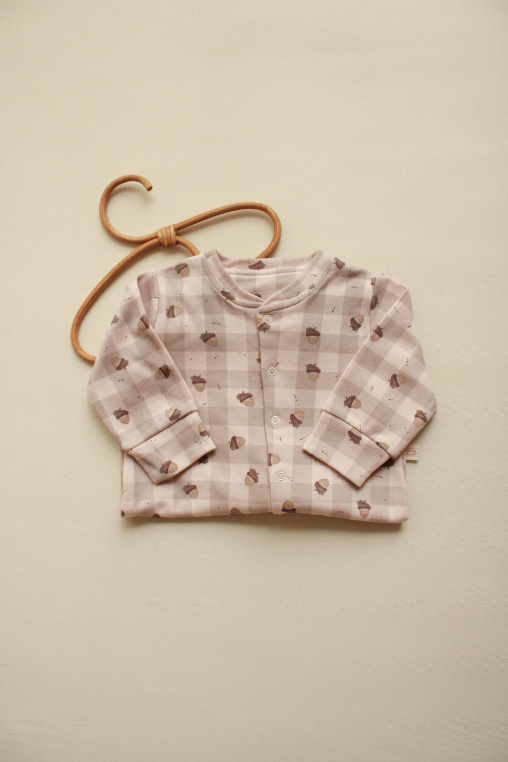 Baby Cotton Romper (Acorn)