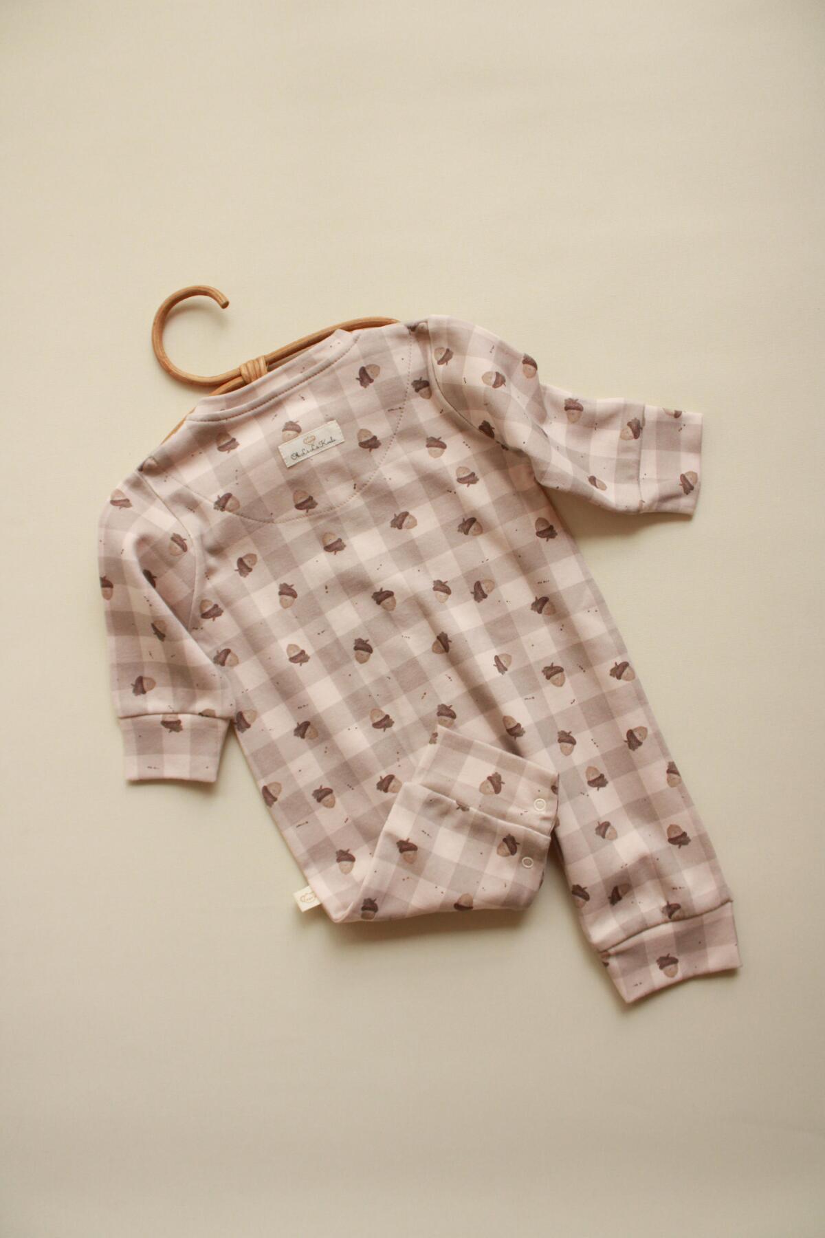 Baby Cotton Romper (Acorn)