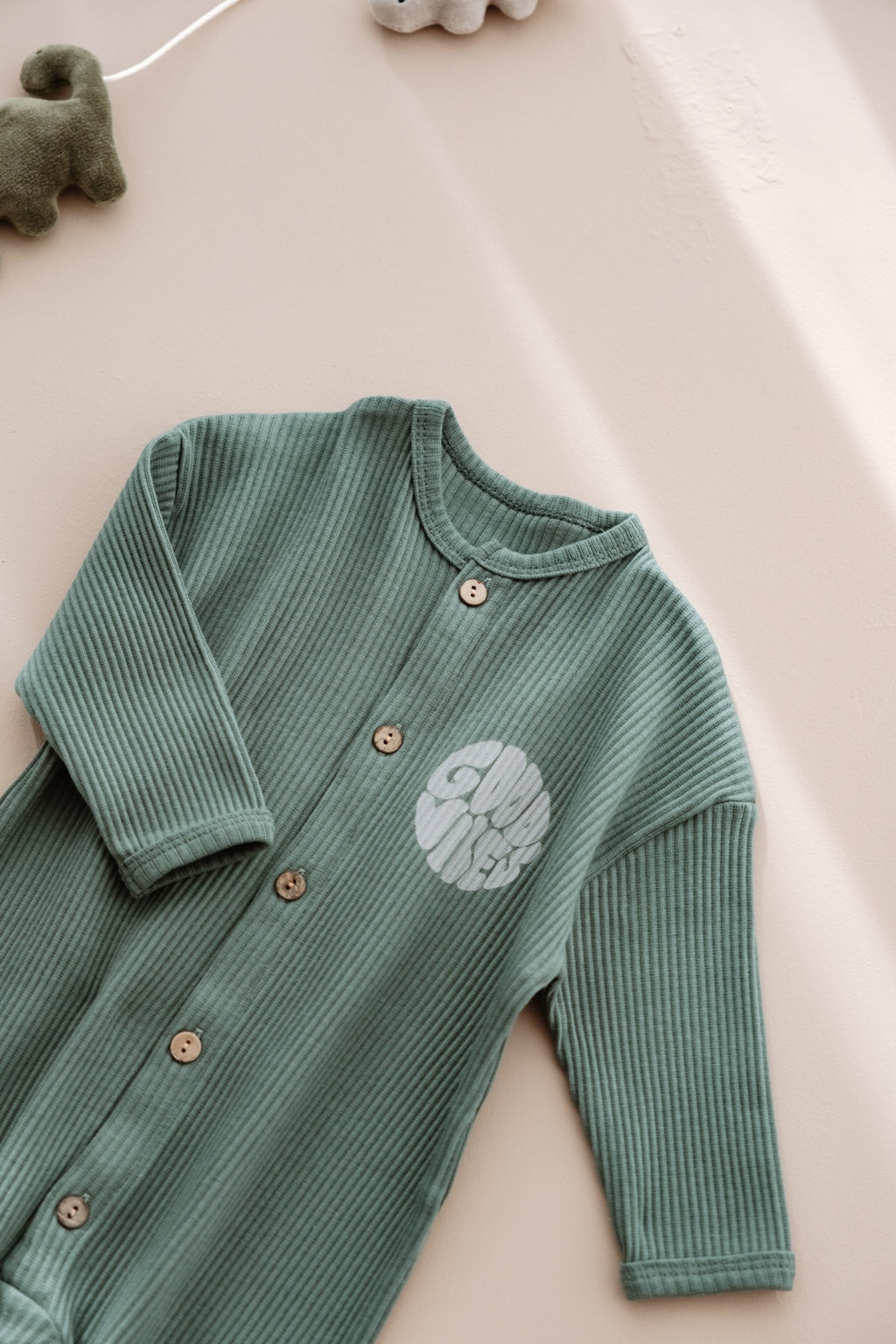 Baby Cotton Romper (Green)