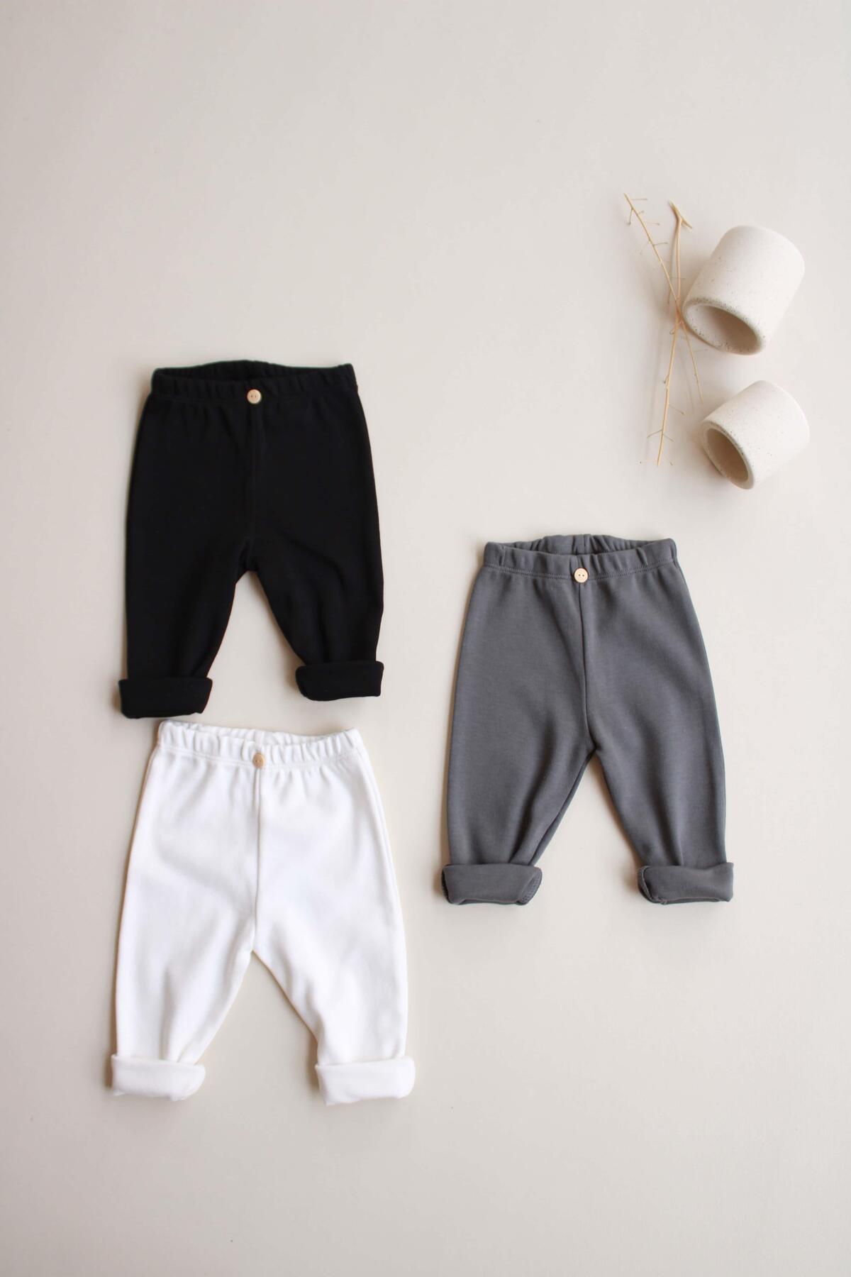 Baby Cotton Pants – 3 Pack