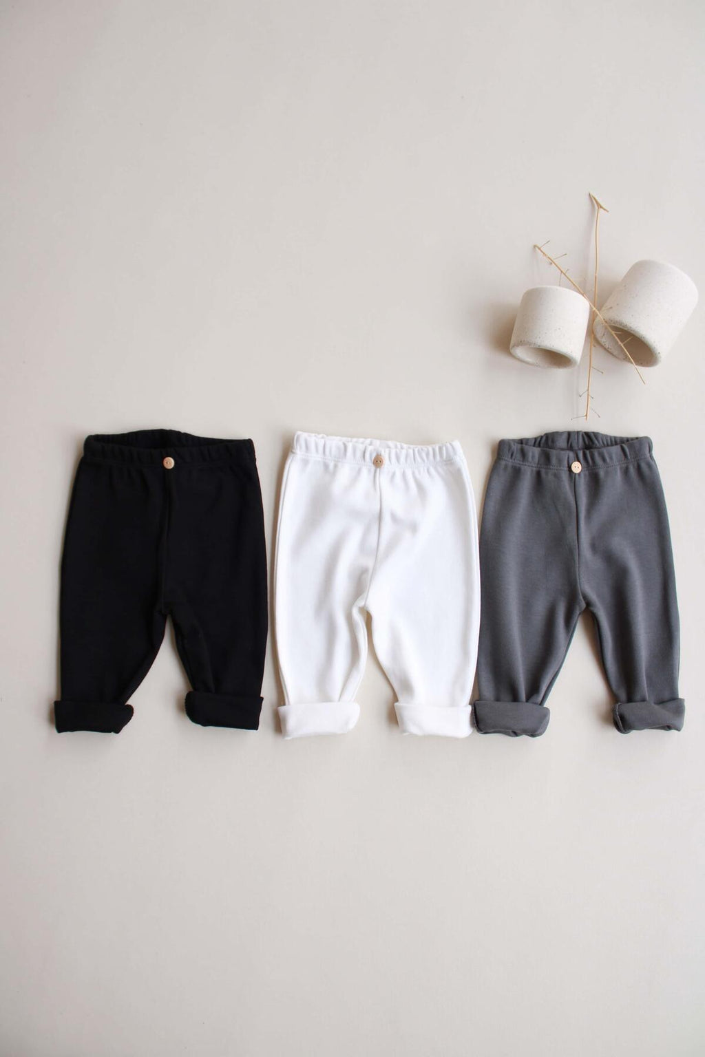 Baby Cotton Pants – 3 Pack