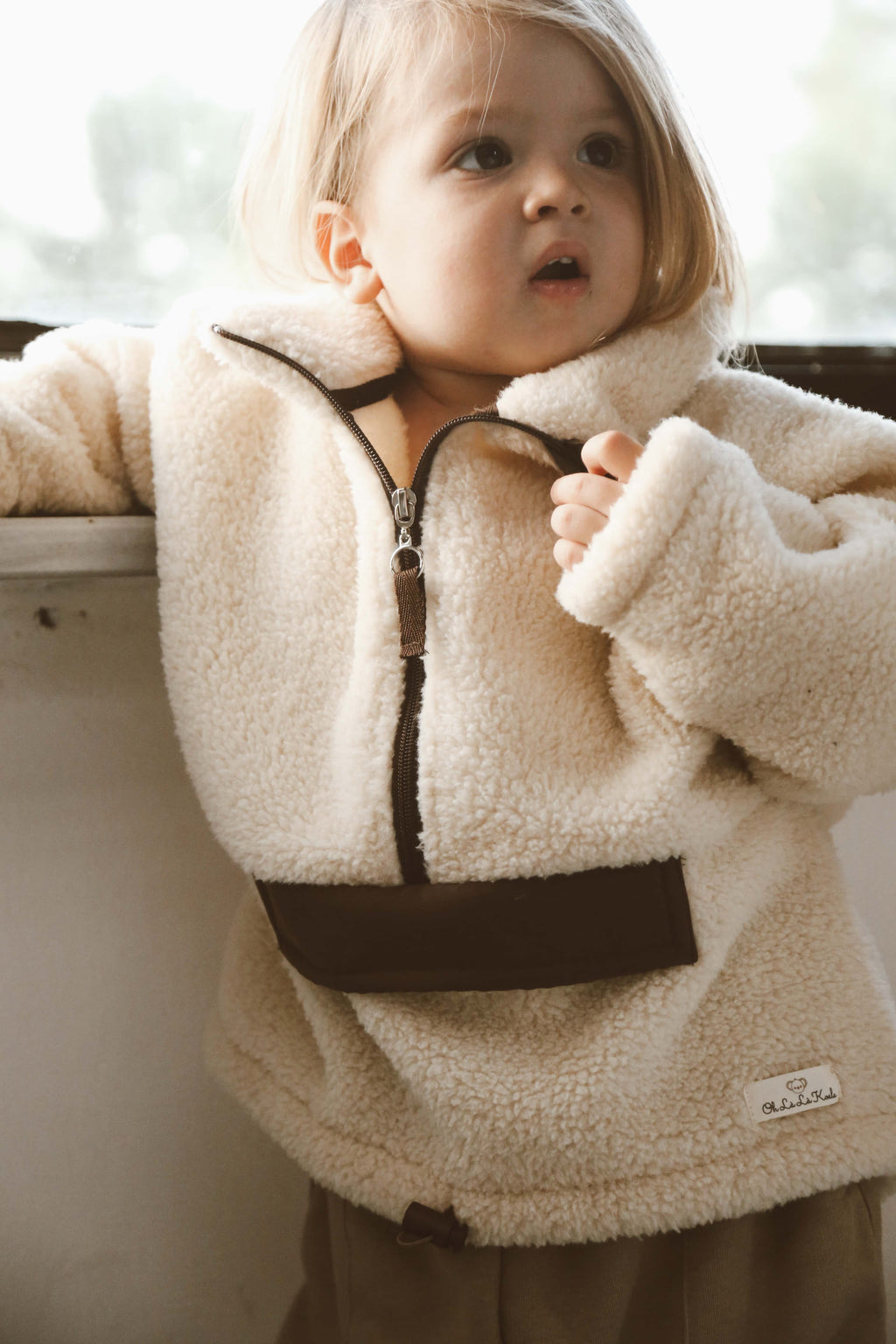 Teddy Fleece Zip Pullover