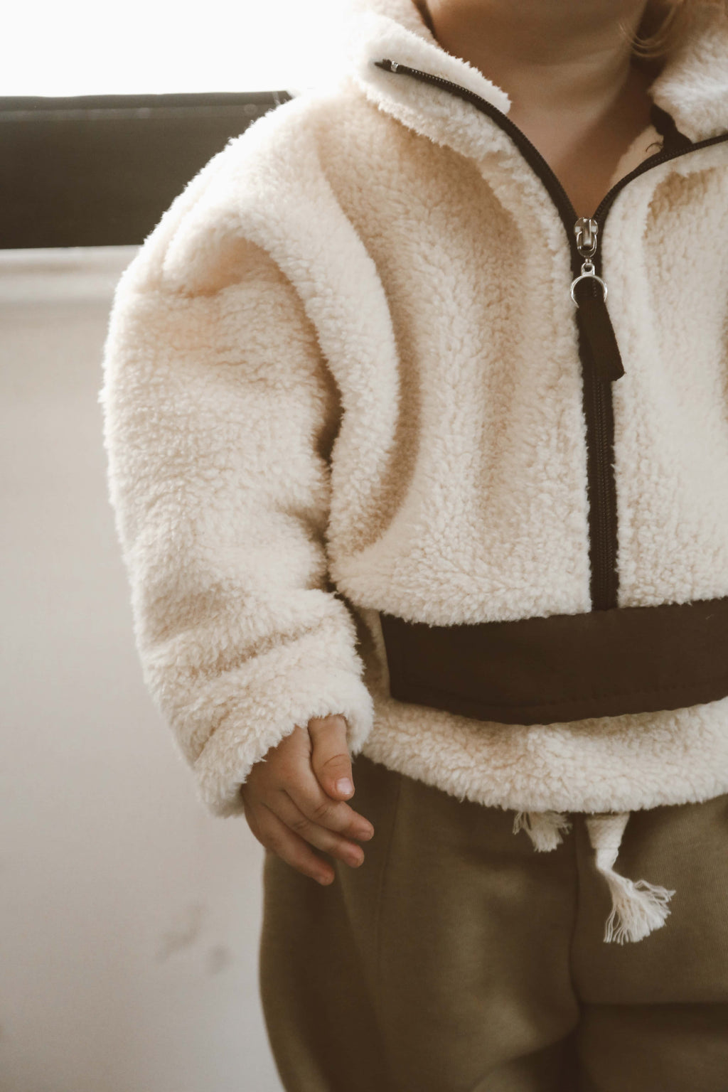 Teddy Fleece Zip Pullover