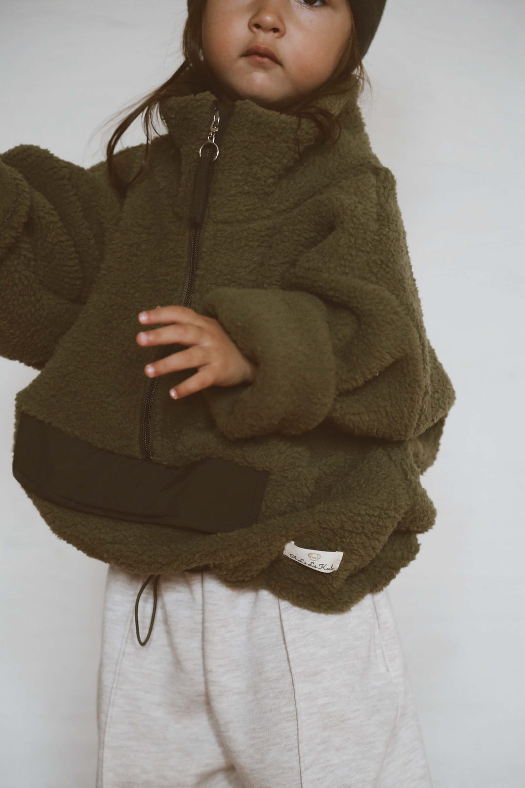 Teddy Fleece Zip Pullover