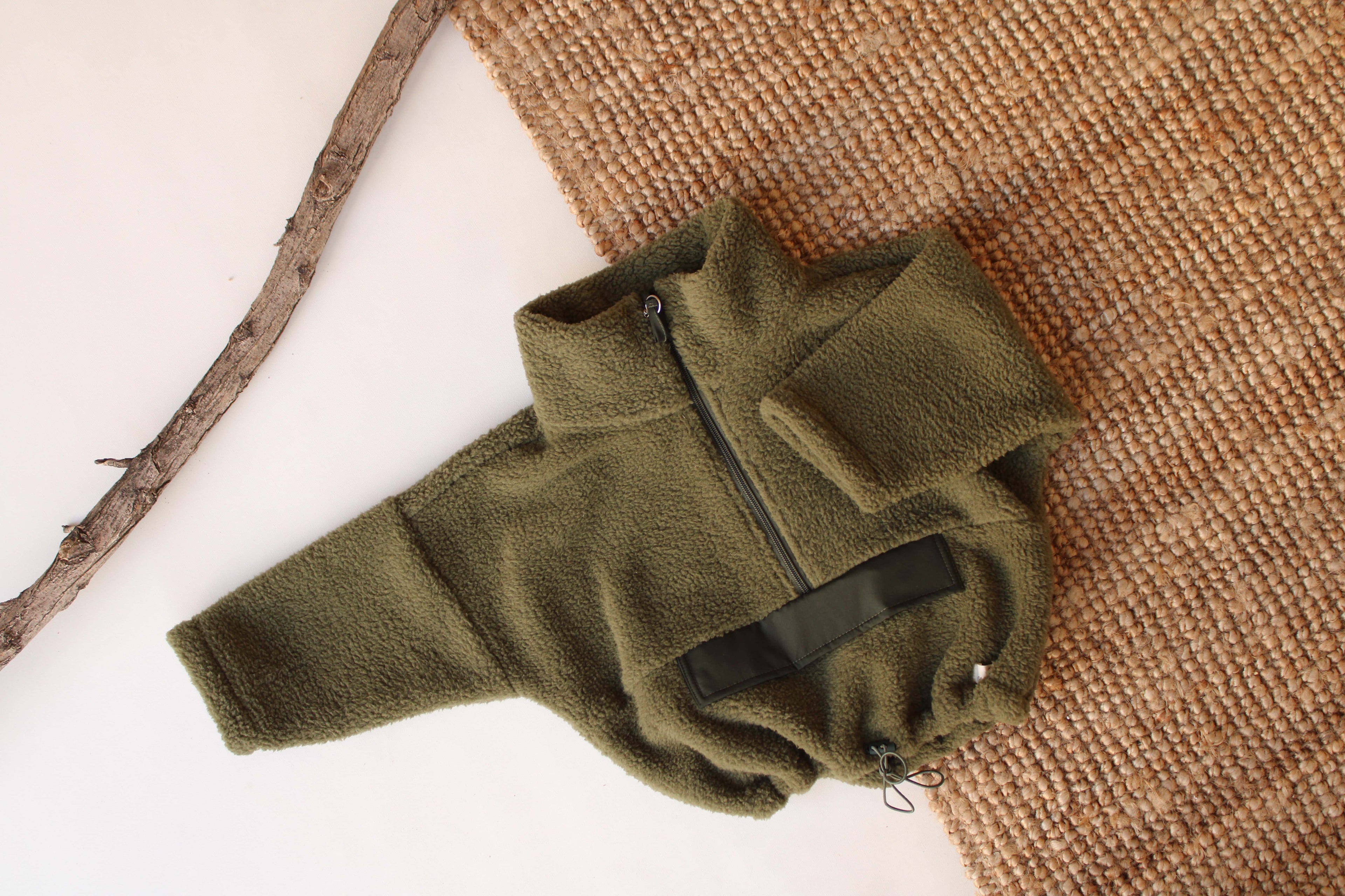 Teddy Fleece Zip Pullover