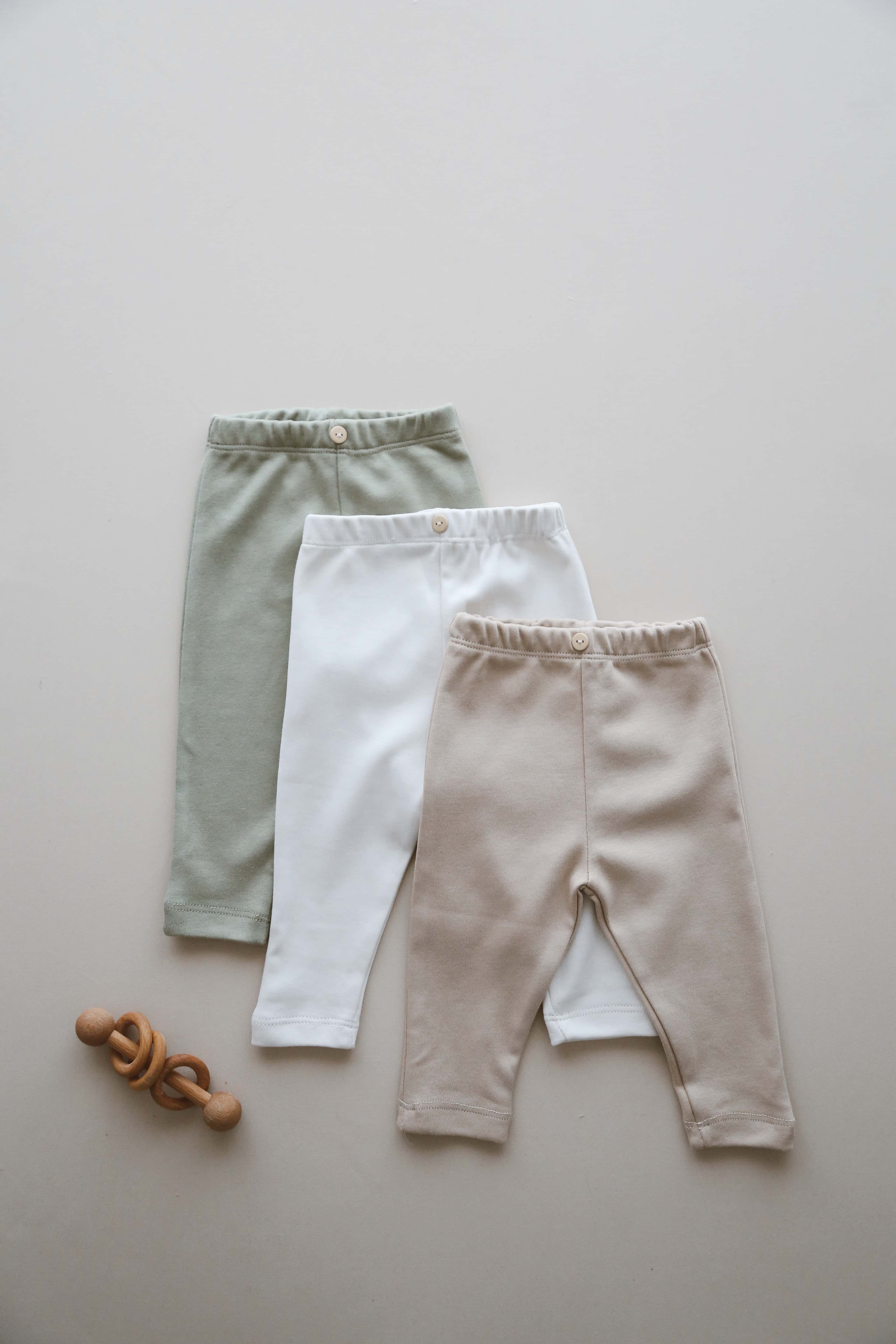 Baby Cotton Pants – 3 Pack