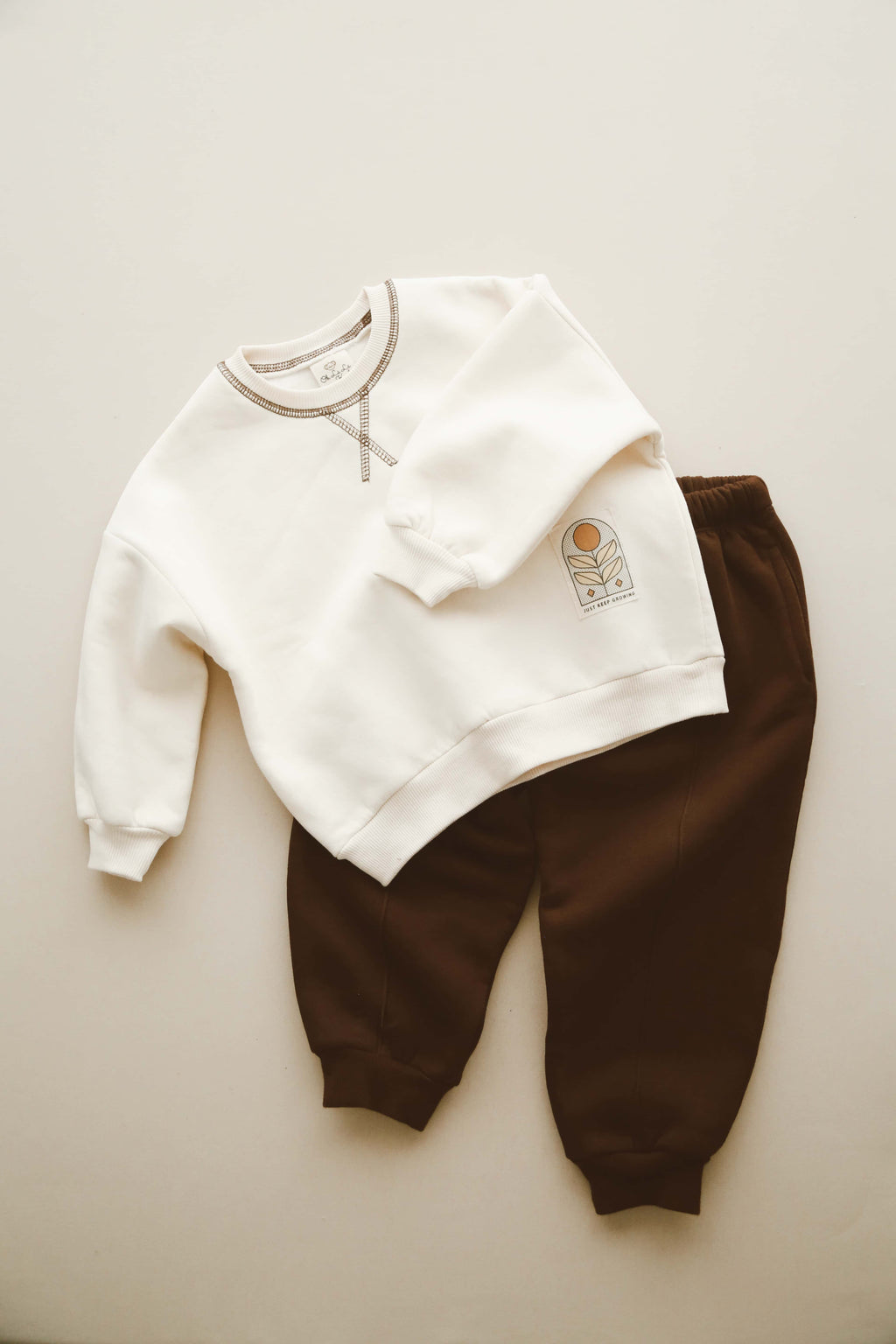 Brown Sweat & Jogger Set