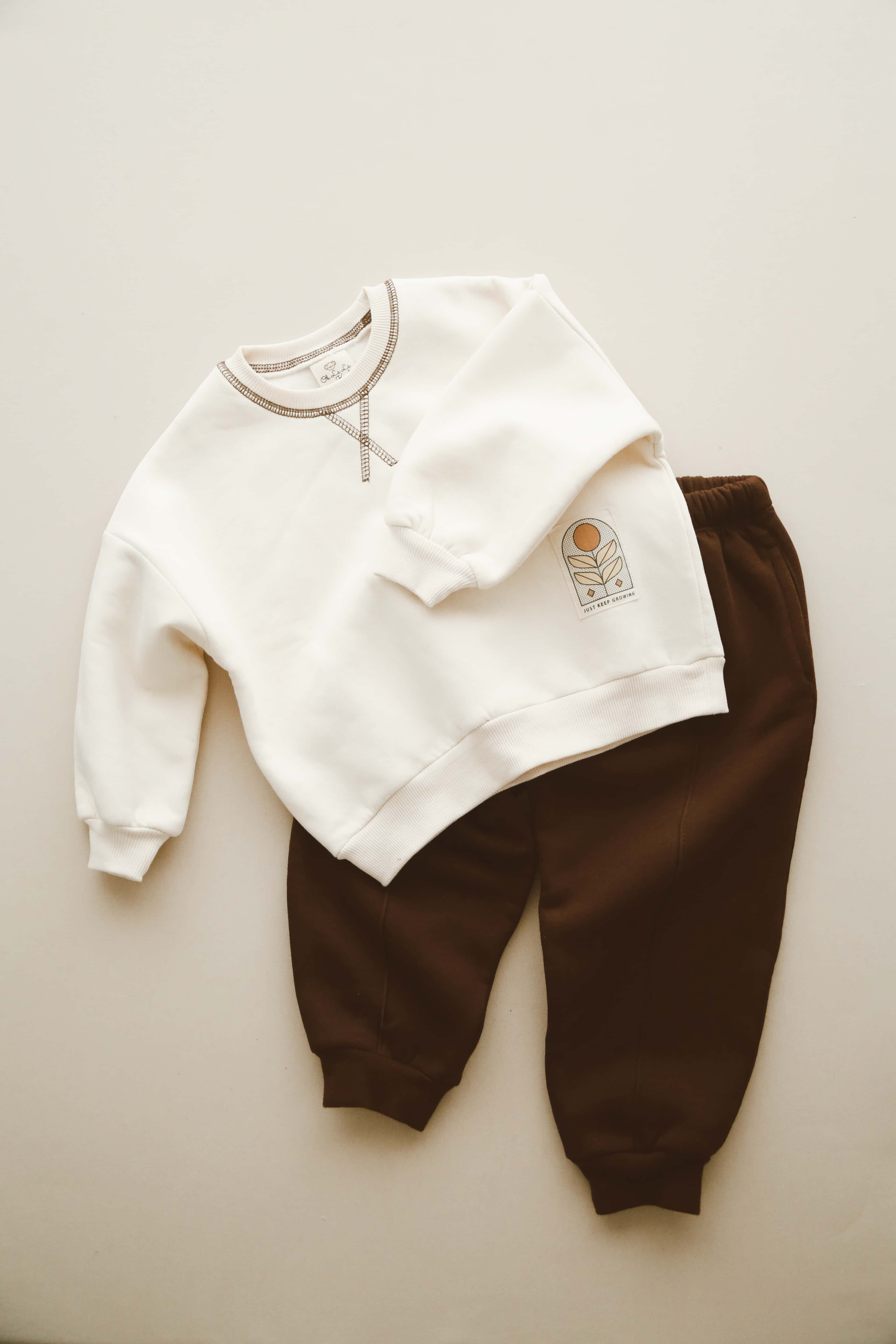 Brown Sweat & Jogger Set
