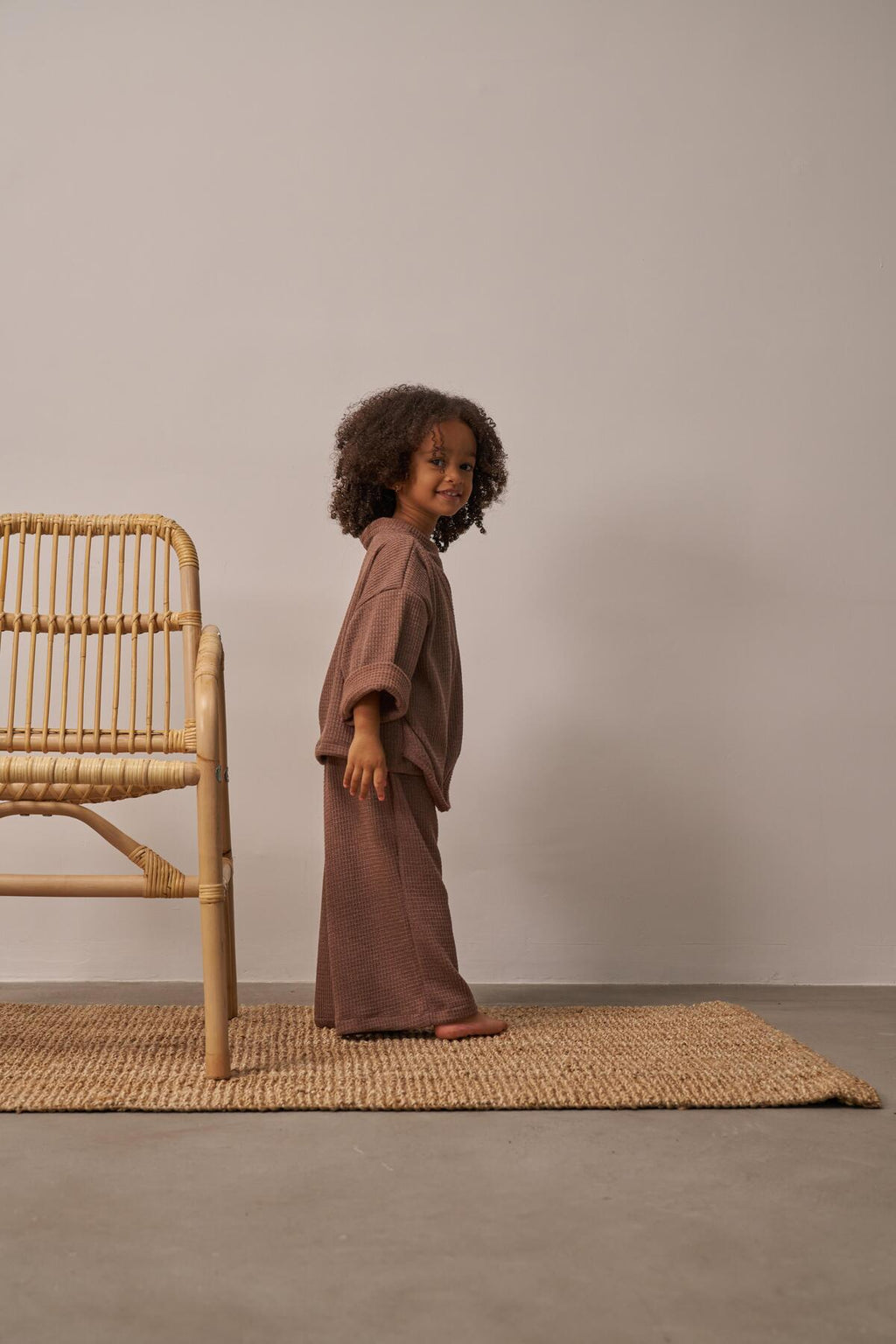 Milky Brown Sweat & Jogger Set