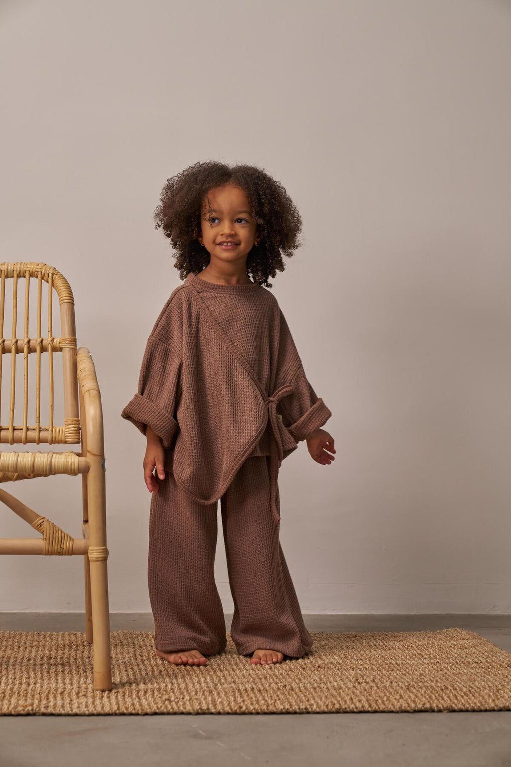 Milky Brown Sweat & Jogger Set