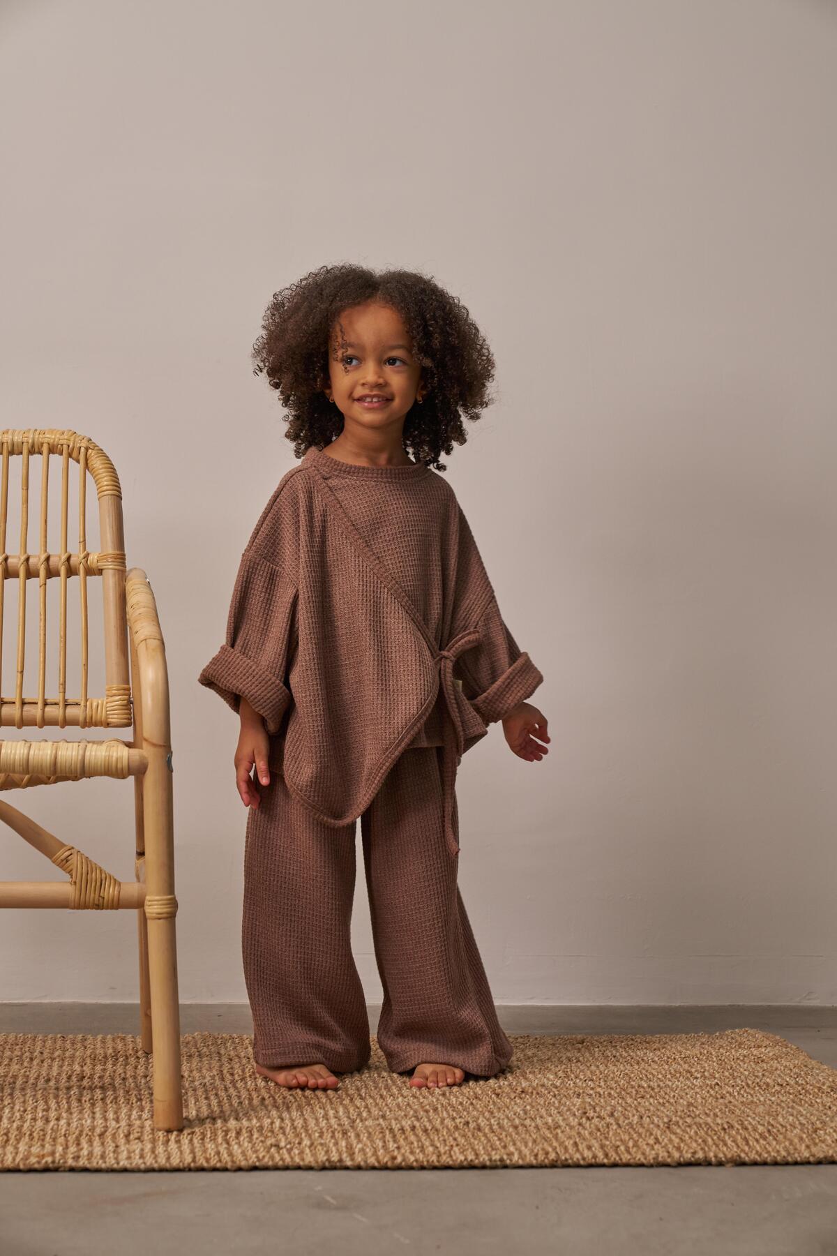 Milky Brown Sweat & Jogger Set