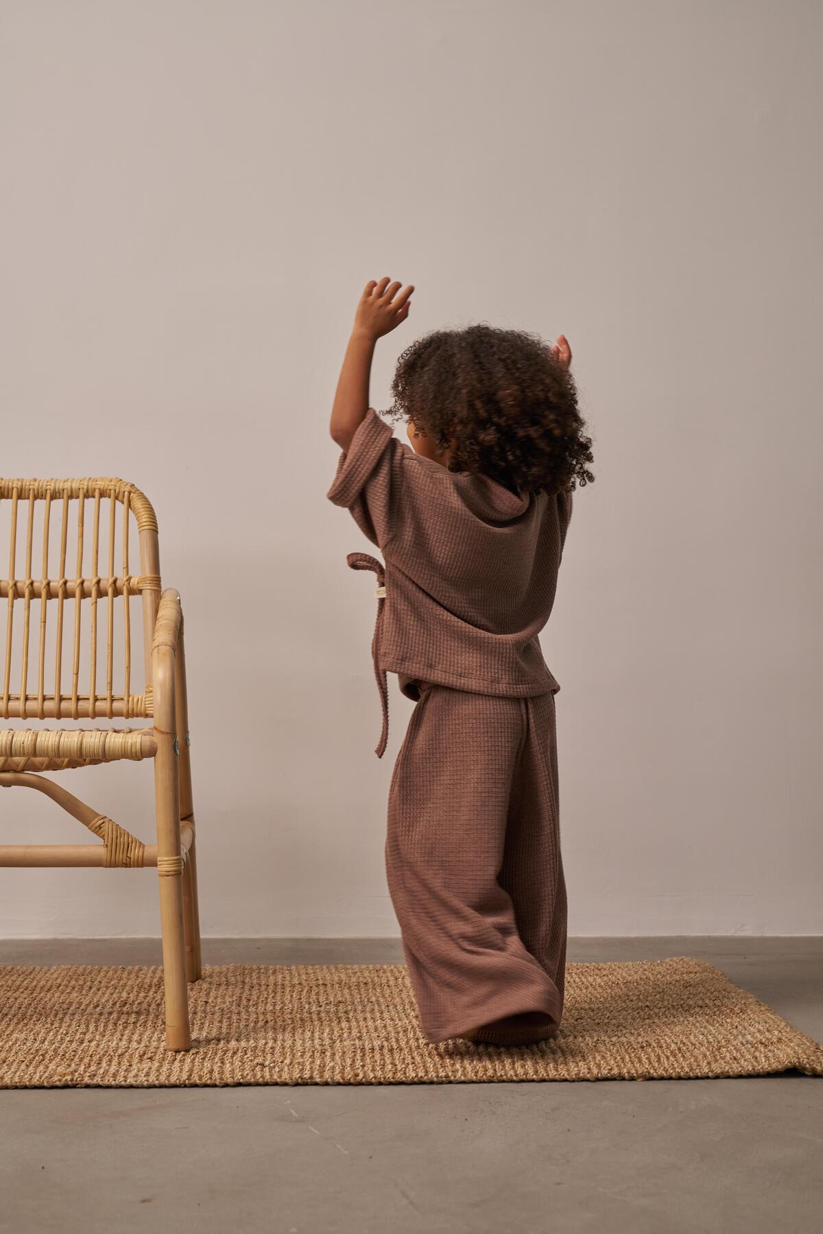 Milky Brown Sweat & Jogger Set