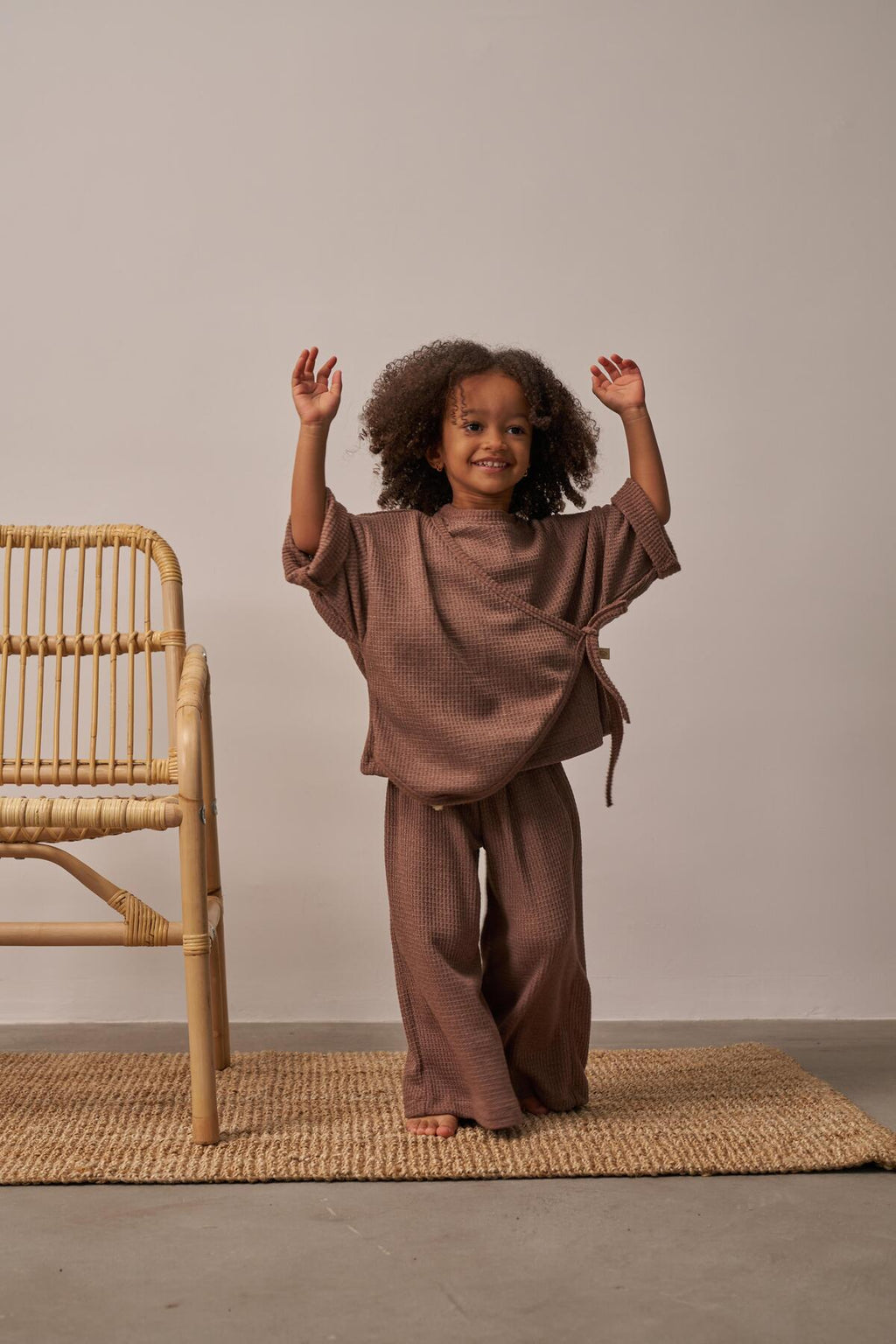 Milky Brown Sweat & Jogger Set