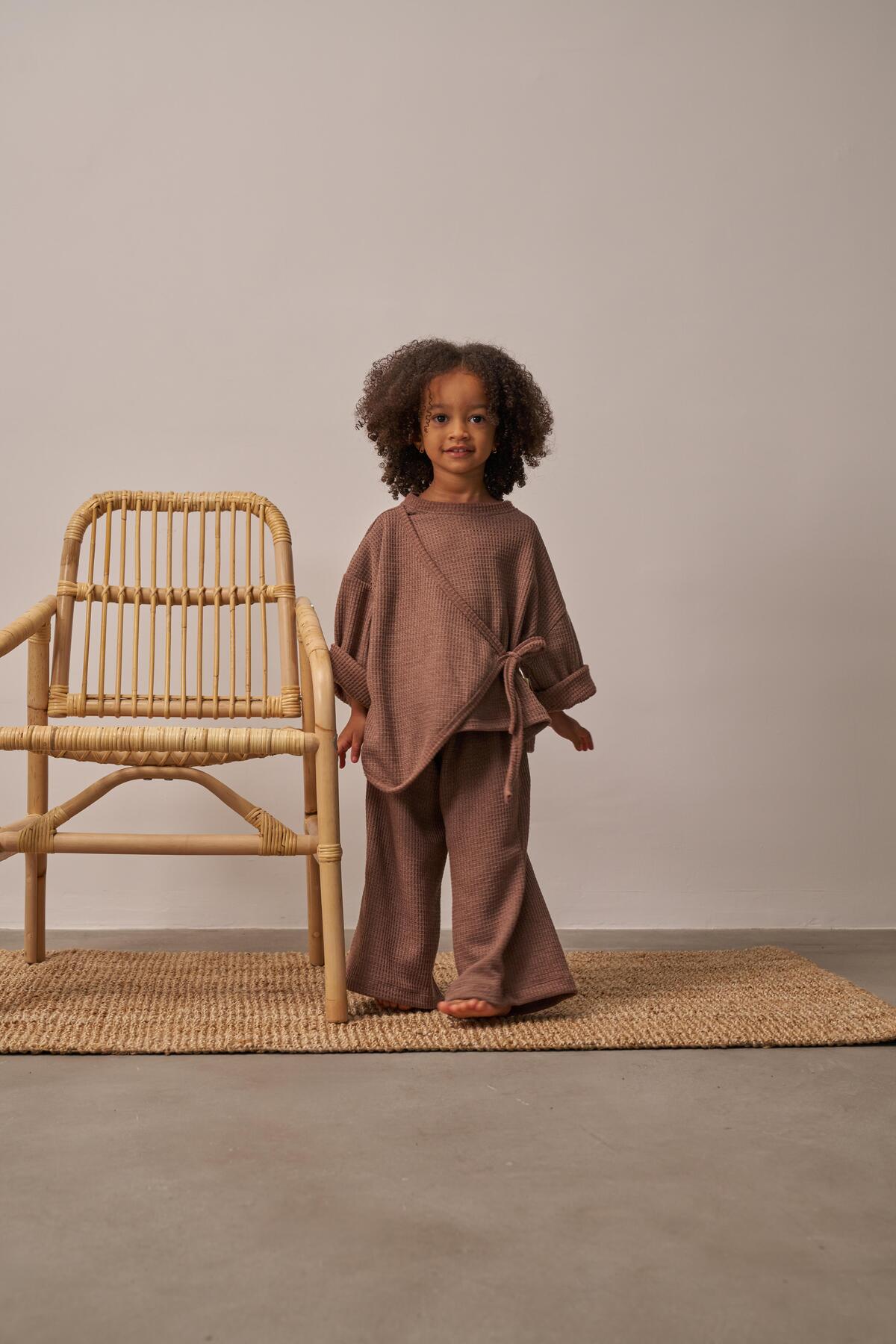 Milky Brown Sweat & Jogger Set